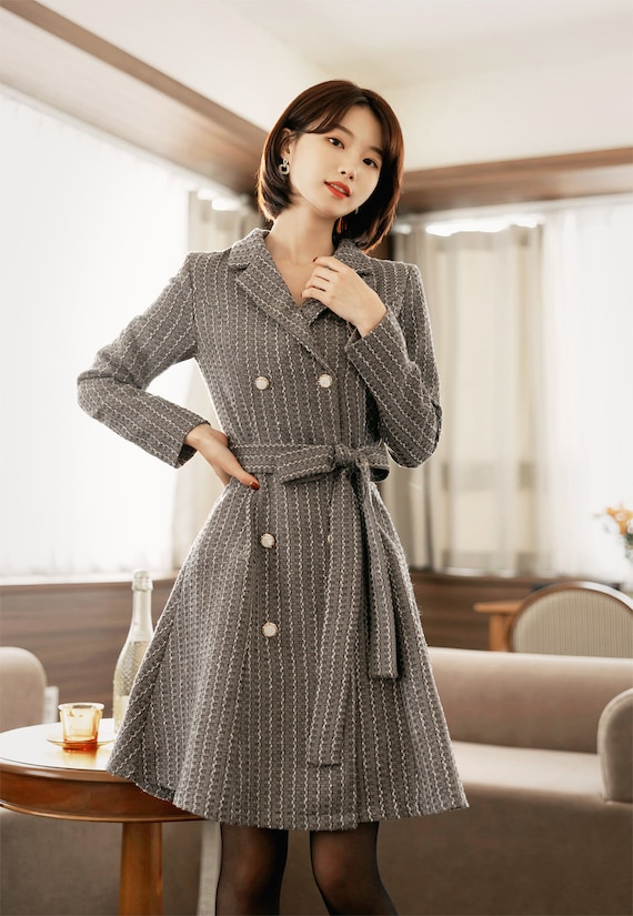 Korean clearance striped dress