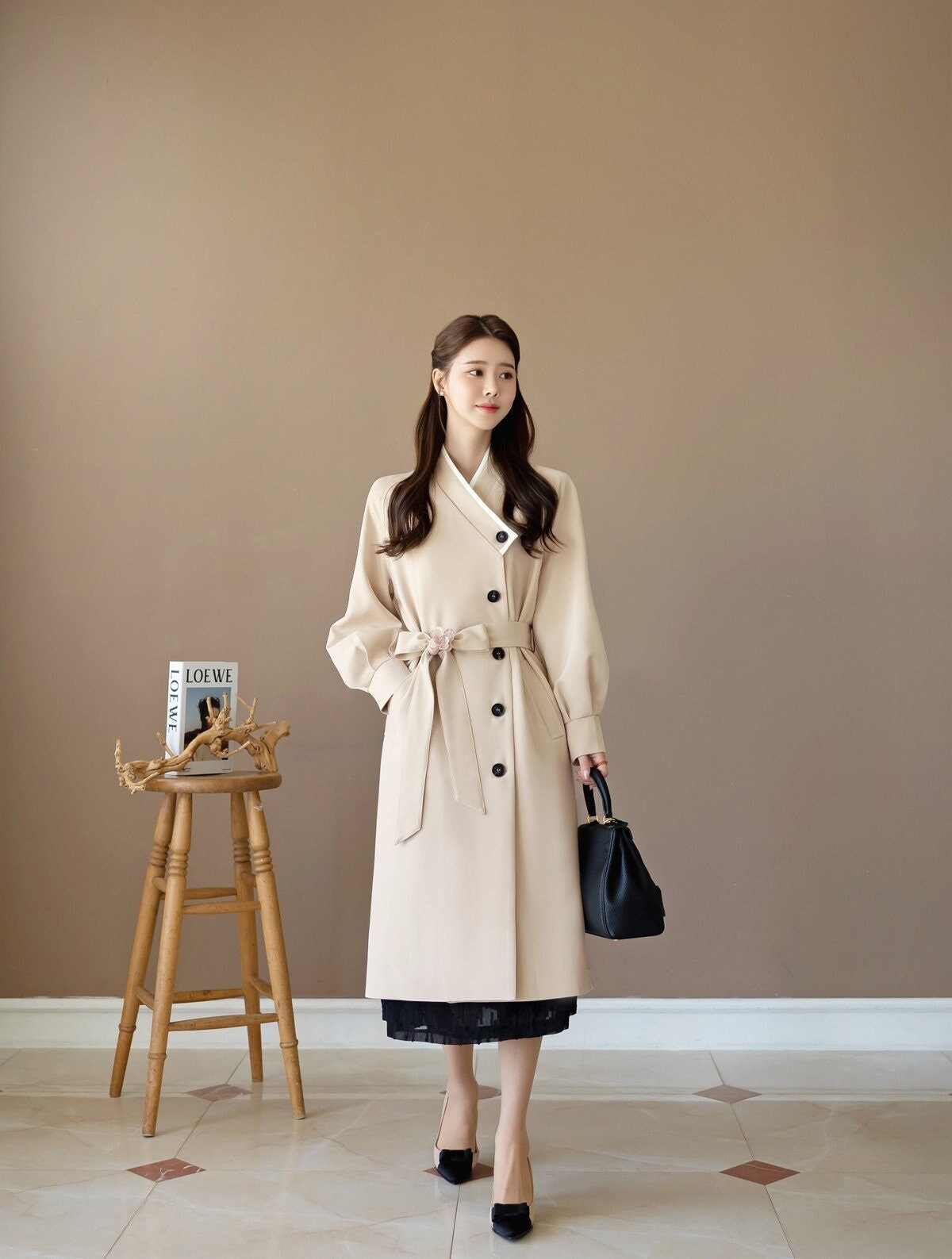 Fashion Women Korean Wool Coat Ladies Designer Long Blazer Winter Outwear  Windbreaker Female Casual Womens Coat Woolen Overcoat From 31,91 €