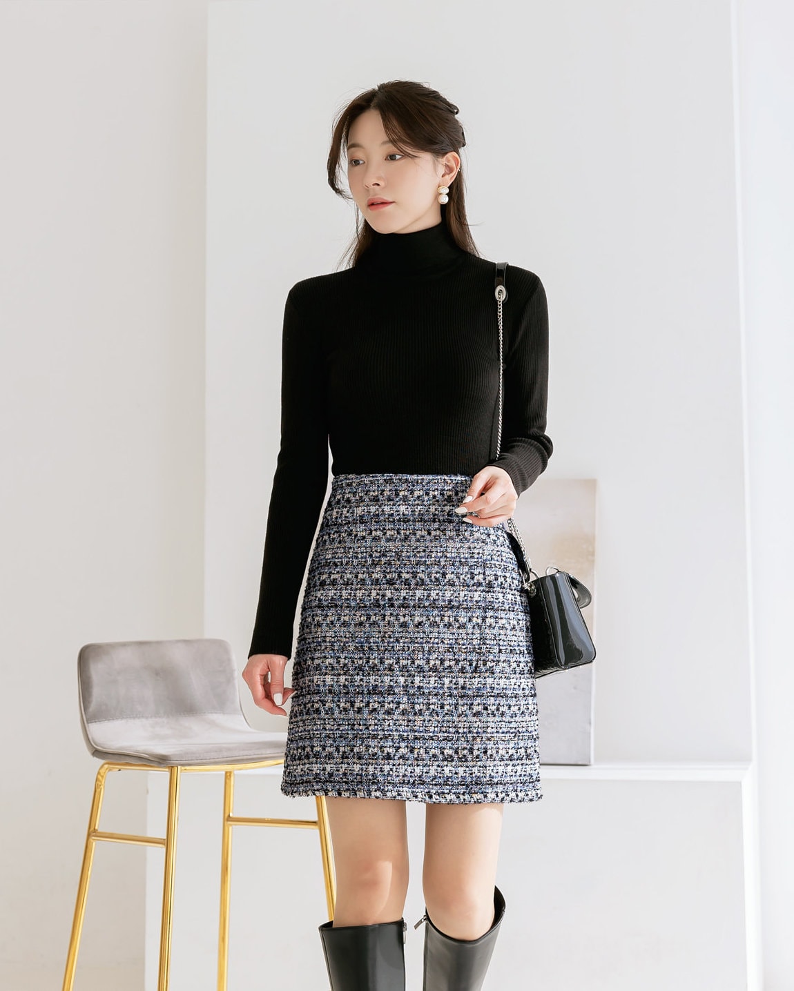 Tweed glitter clearance skirt