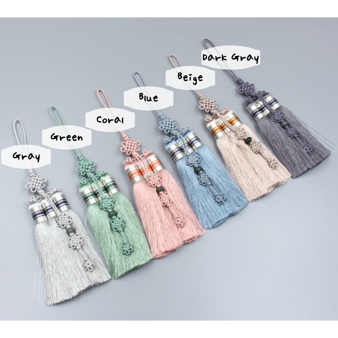 High quality 3 knots Tassel Korean Norigae Hanbok Accessory Etsy