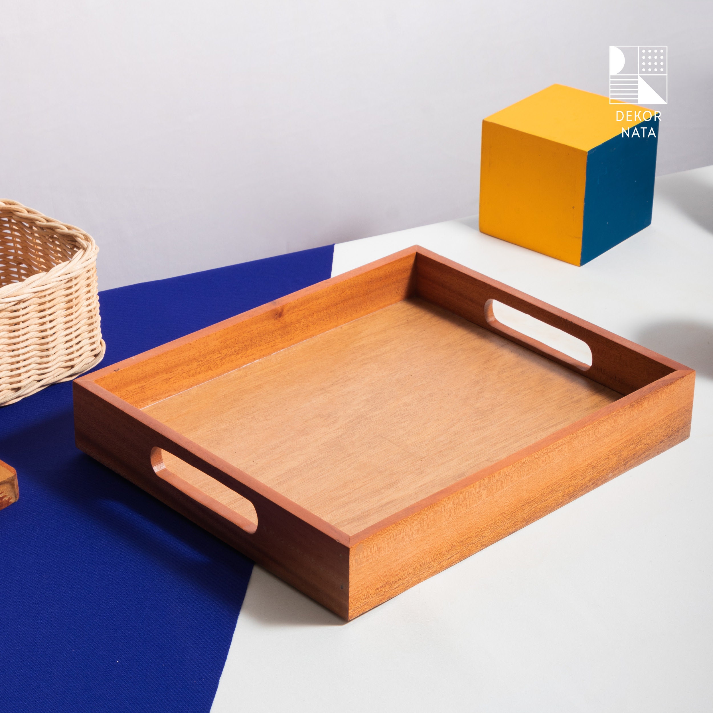 Mahogany Wooden Tray Wooden serving decorative tray ottoman Etsy