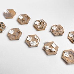 Speciale tegels voor Terraforming Mars op basis van kaartillustraties - Set van 10 tegels