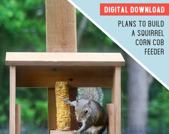 Squirrel Feeder Plans, Squirrel Corn Feeder Table Tutorial