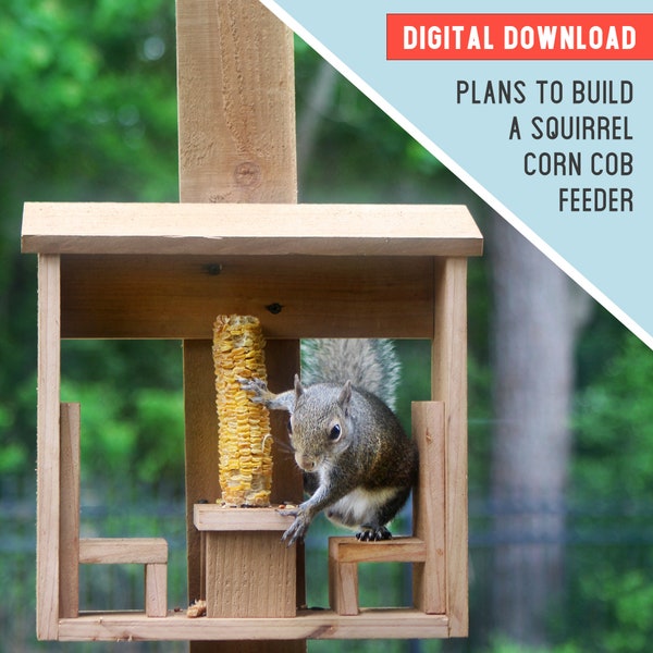 Squirrel Feeder Plans, Squirrel Corn Feeder Table Tutorial