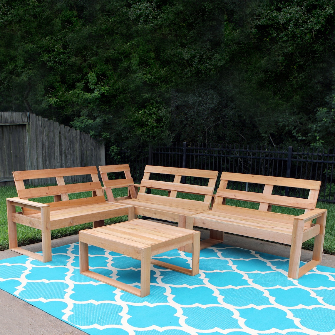 PLANS Outdoor Sectional Woodworking Plans Plans to Build Etsy