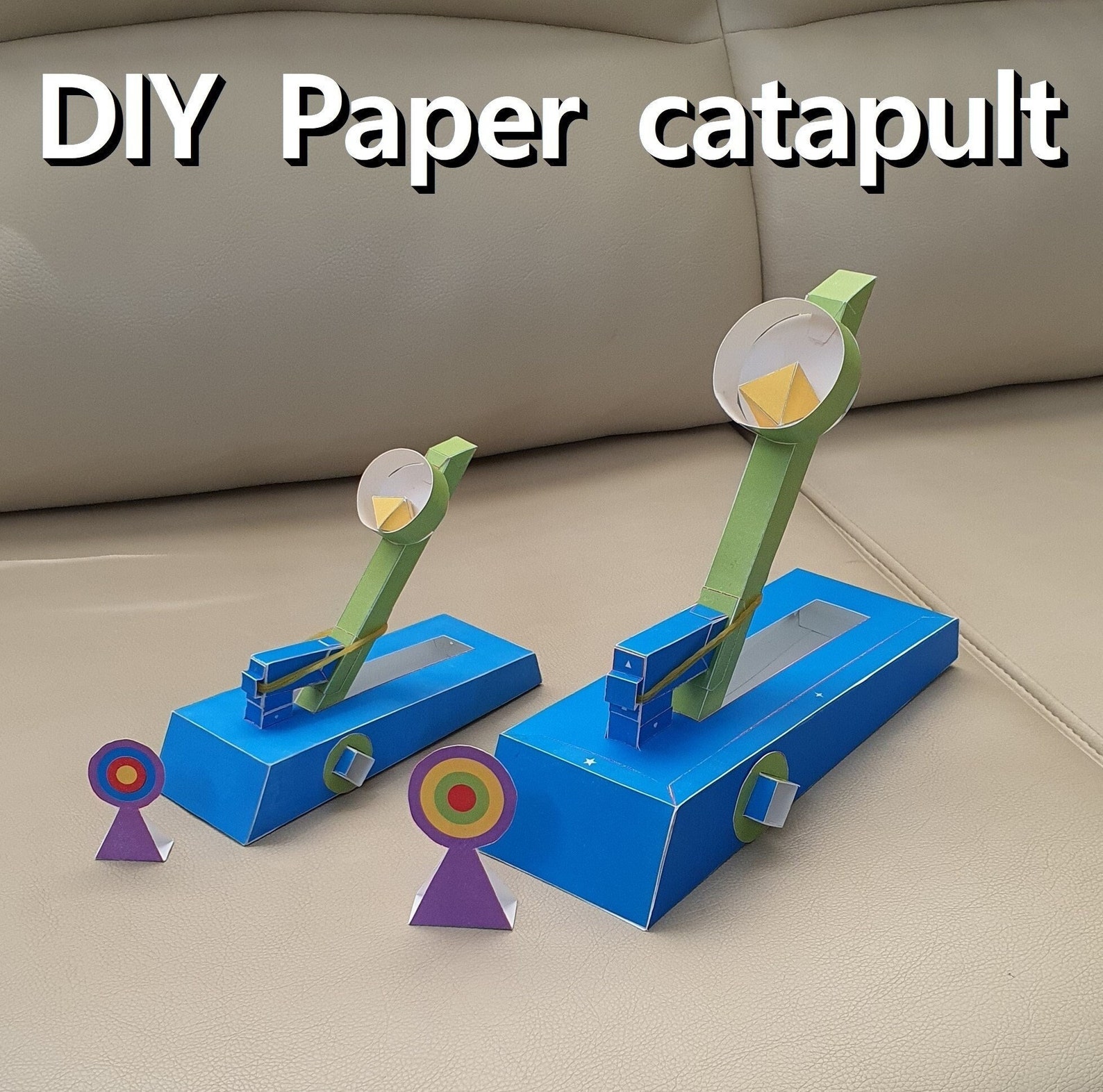 Catapult Paper Catapult Trebuchet DIY Catapult 3D Etsy Australia