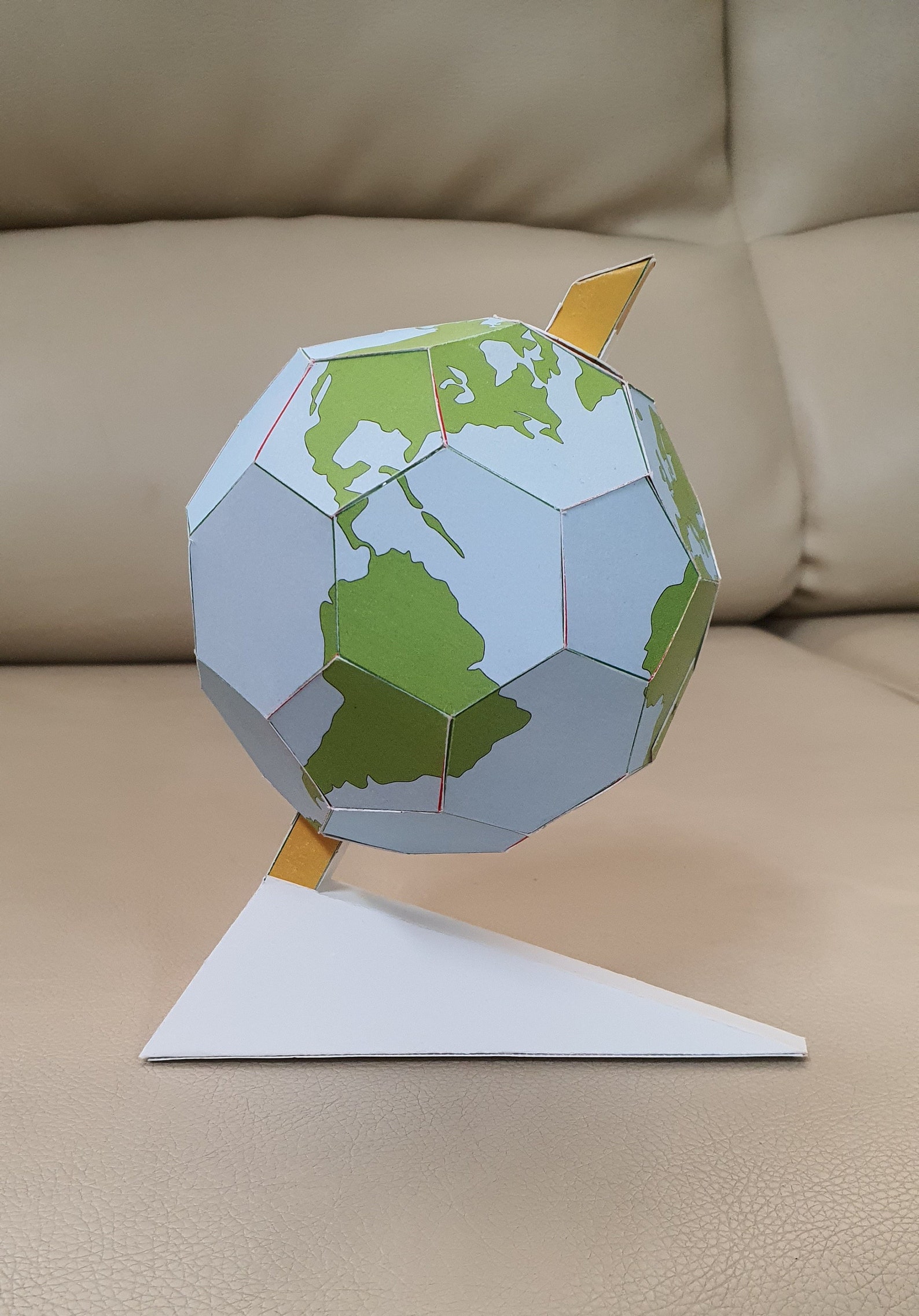 3D globe Paper globe DIY globe Paper Craft Printable Etsy