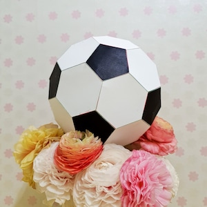 Papier Fußball, Spielzeug, Papercraft, DIY Fußball, printable Instant, download Muster, Instant download, Spardose Muster, home decor