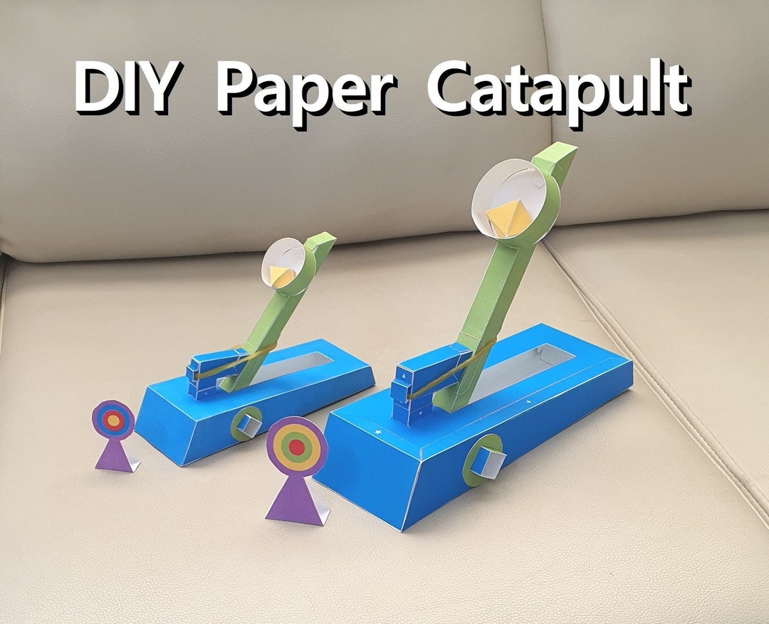 Catapult, Paper Catapult, Trebuchet, DIY Catapult, 3D Catapult, Siege