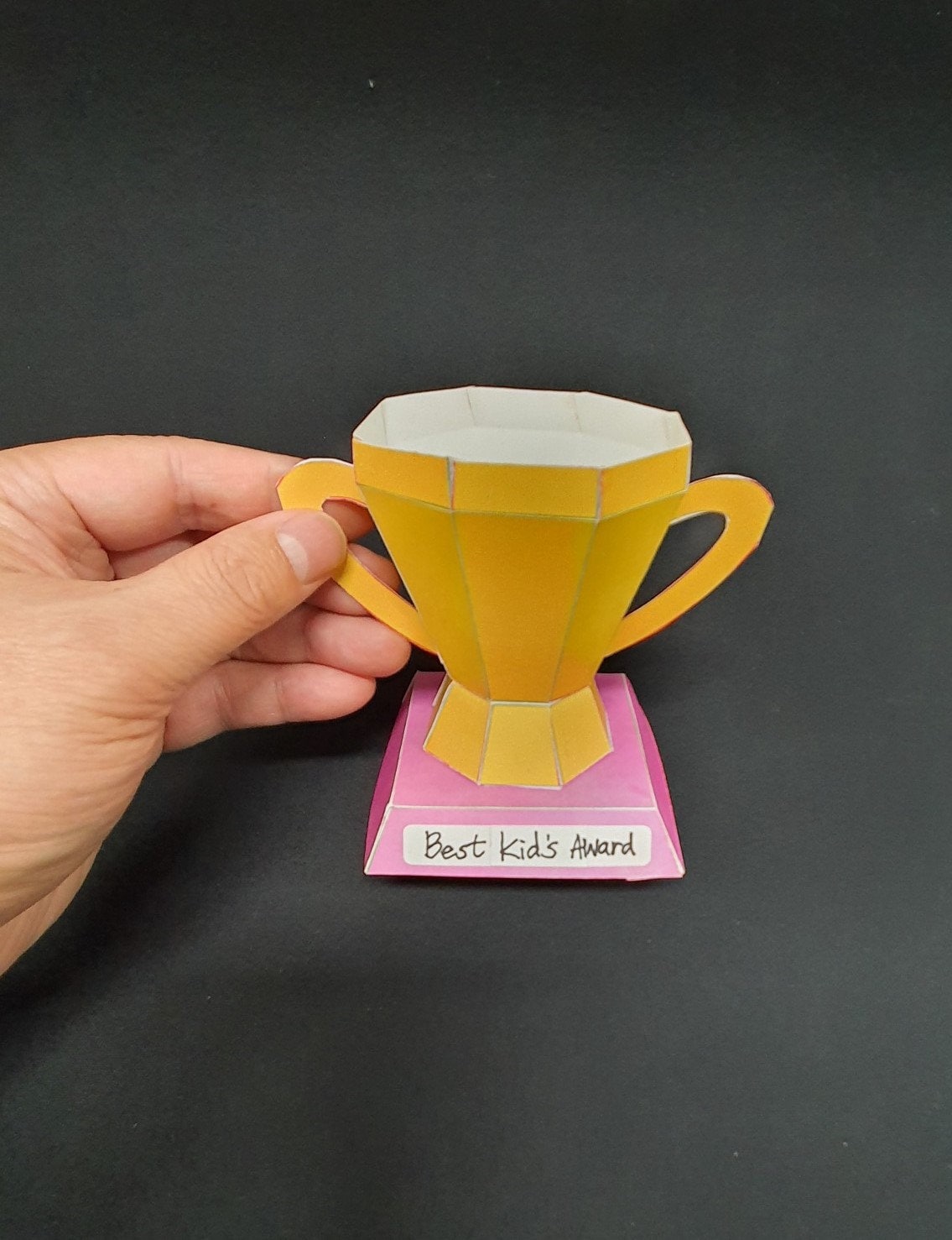 Printable 3d Paper Trophy Template - vrogue.co