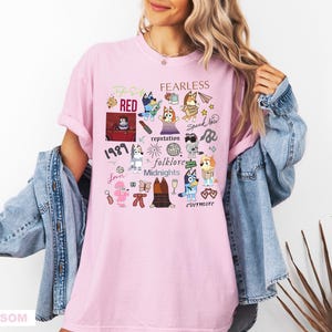 Blue Era Tour Shirt Kids Cartoon Shirt Sweatshirt Blue Dog Shirt Matching Shirts Blue Mom Dad Tee Blue Birthday Tee Birthday Party Shirt