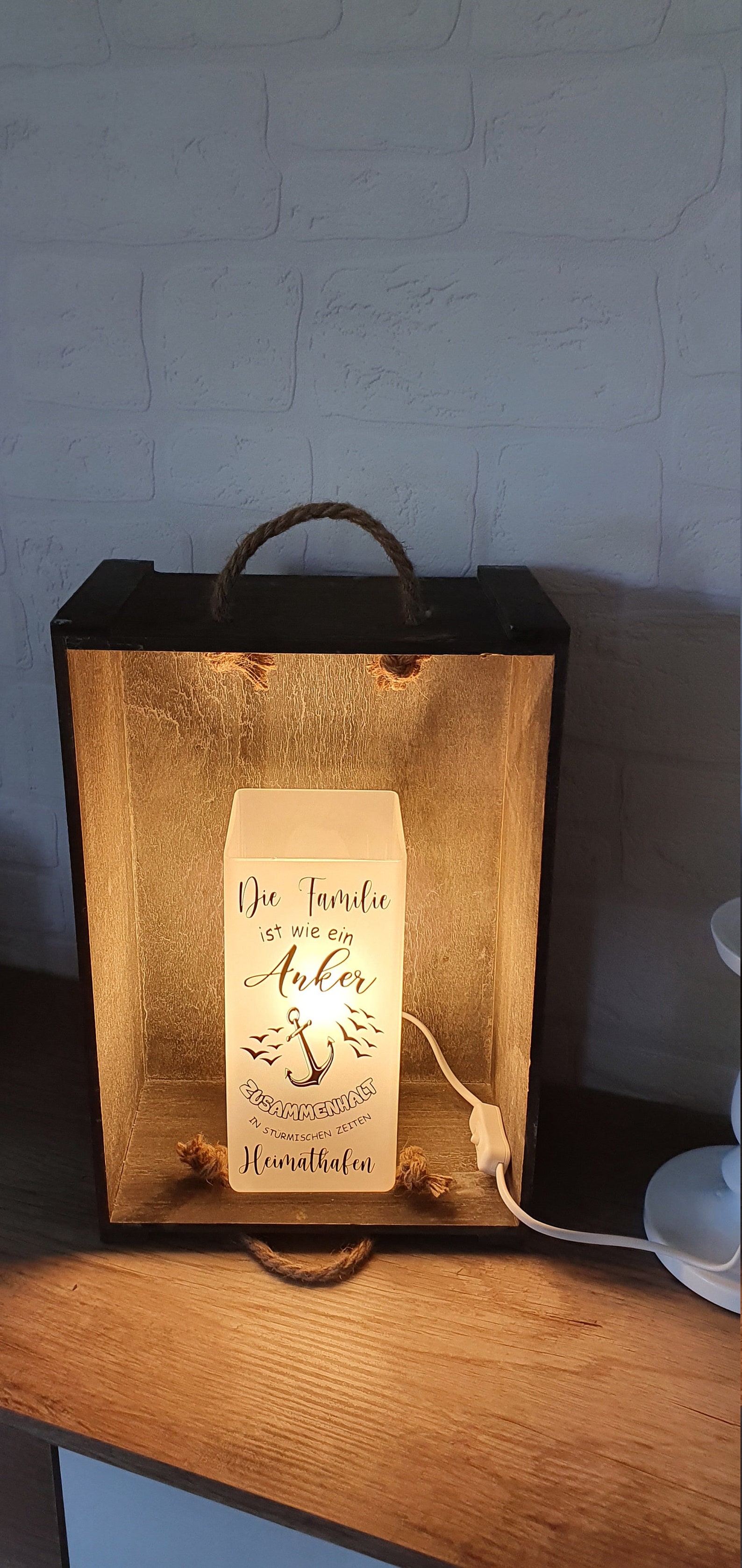 Lampe Mit Spruch Lampe Tischlampe Spruch Deko Etsy UK