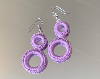 Purple mid century Earrings