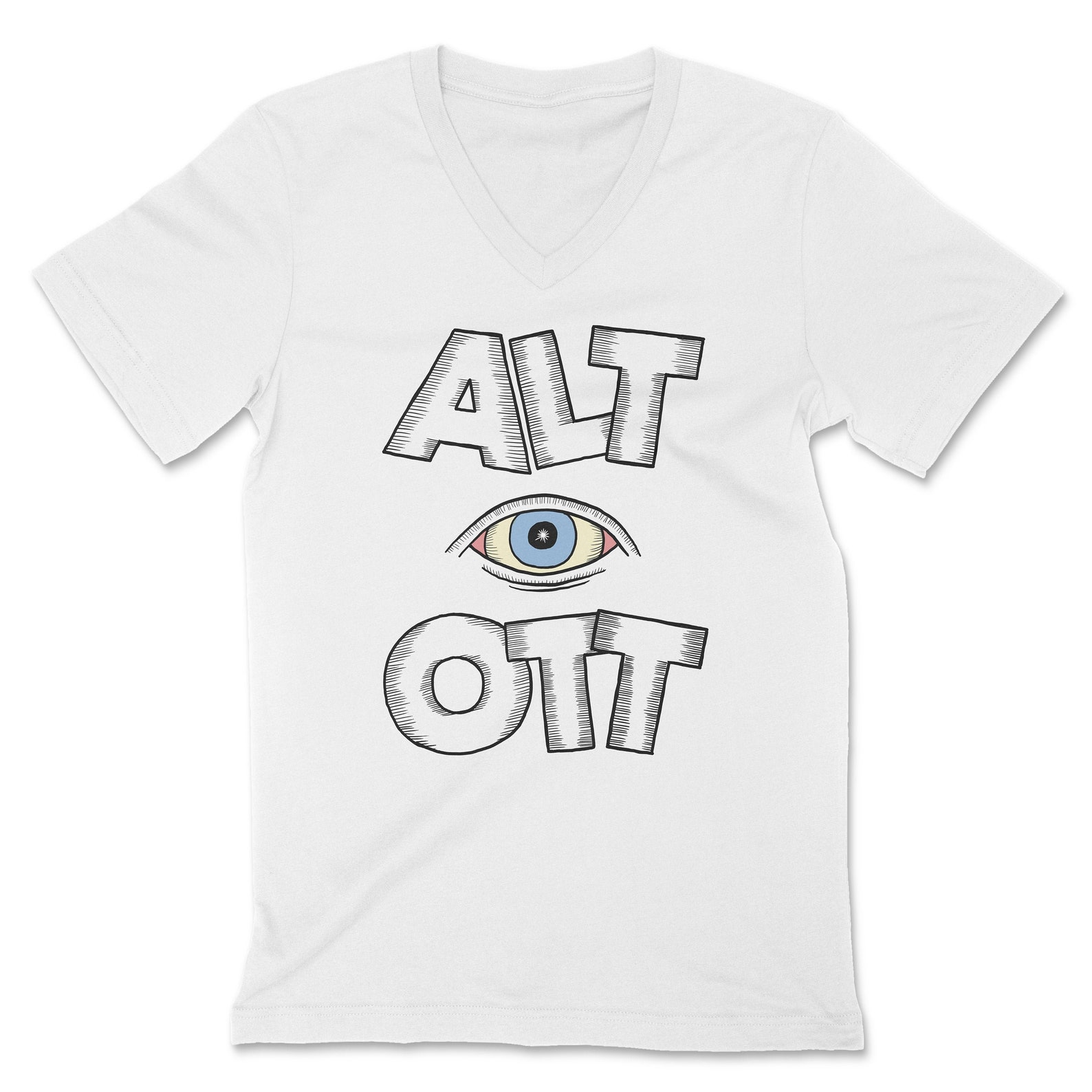 Alt Ott 2 Branded Unisex Short Sleeve V-Neck T-Shirt | Etsy