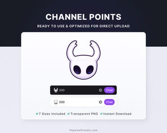 HK The Knight Twitch Channel Points Icon | Kawaii Channel Reward | Digital Download Stream Graphics