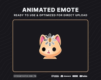 Orange Cat Loading ANIMATED Emote for Twitch, Discord, Youtube, Kick ...