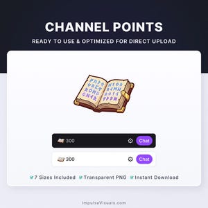 Grimoire Twitch Channel Points Icon | Channel Reward | Digital Download Stream Graphics