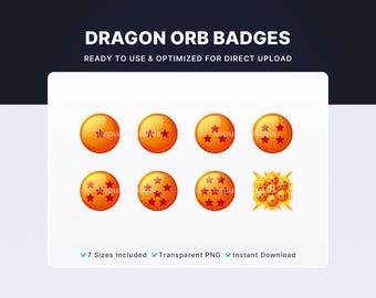 Dragon Orb Bit & Sub Badges | Subscriber Badges | Digital Download Stream Graphics