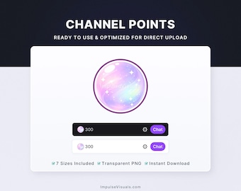 Kawaii Enchanted Orb Twitch Channel Points Icon | Pastel Channel Reward | Digital Download Stream Graphics