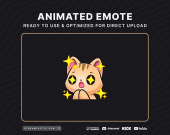 Animated Orange Cat Emote: Twitch, Discord, YouTube, Kick