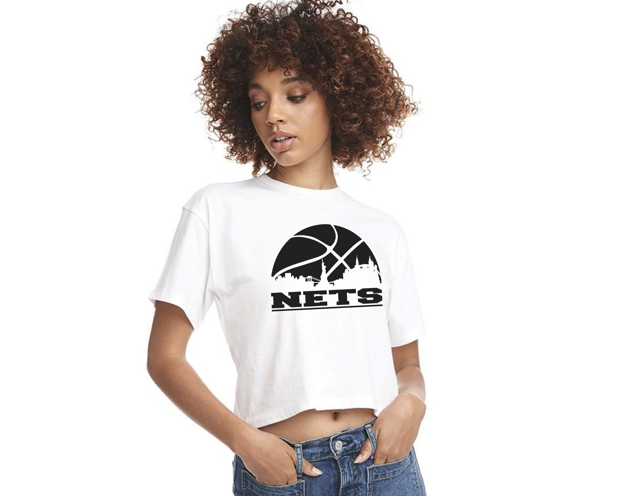 Nets Crop Tops/Brooklyn Nets/ Crop tops/Sports Crop Tops/Next Etsy