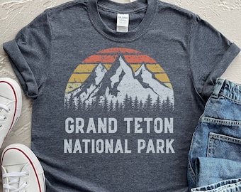 Grand Teton National Park Shirt National Park Gift Hiking Shirt Adventure Shirt Mountains Shirt Camping Tshirt Womens Shirts Mens Tshirts