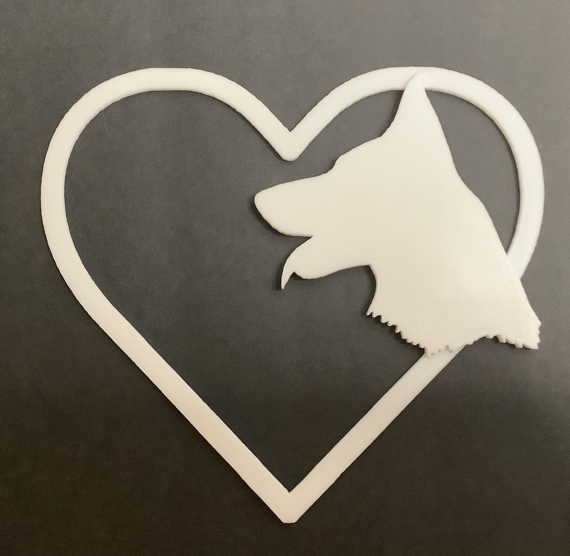 Dog Heart Wall Hanging / wall decor pet memorial heart Etsy