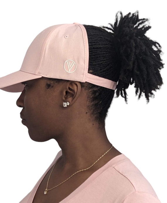 Pink Backless Satin Lined Adjustable Baseball Cap Hat for Women