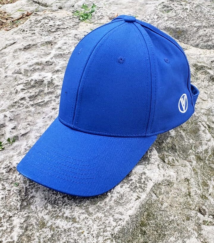 Blue Satin Lined Backless Cap for Locs, Natural Hair, Buns  display picture 3
