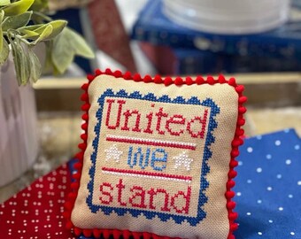 United We Stand Cross Stitch - Primrose Cottage Stitches - Patriotic