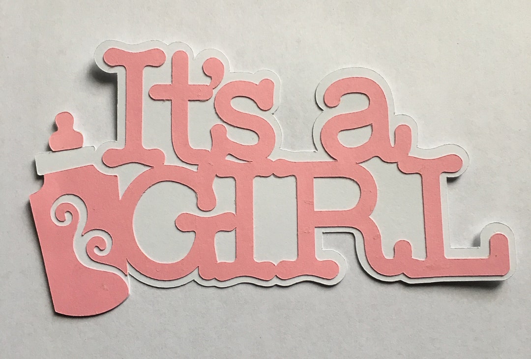 It’s A Girl Die Cut - Etsy