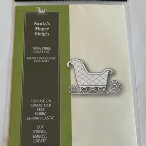 Poppy Stamps Santa’s Magic Sleigh steel die