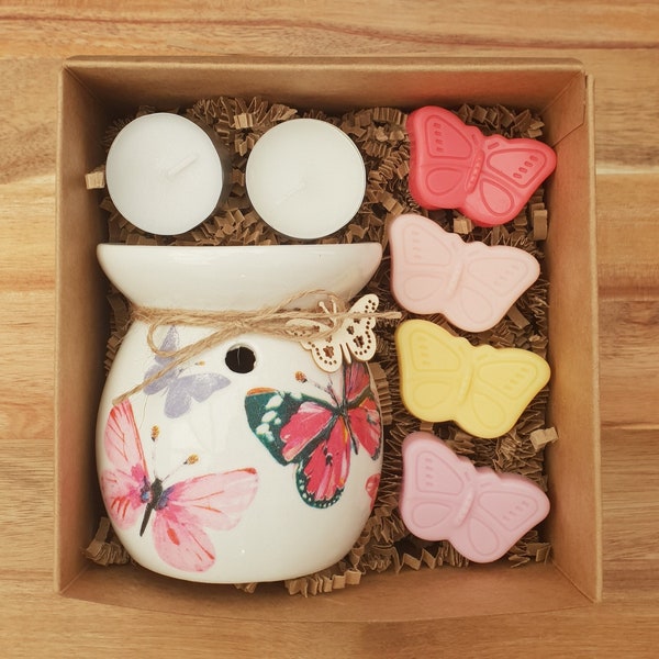 Butterfly Wax Burner Gift Set