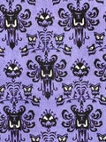 Haunted Mansion Fabric 100% Cotton Fabric by the Yard Disney Purple Wallpaper design