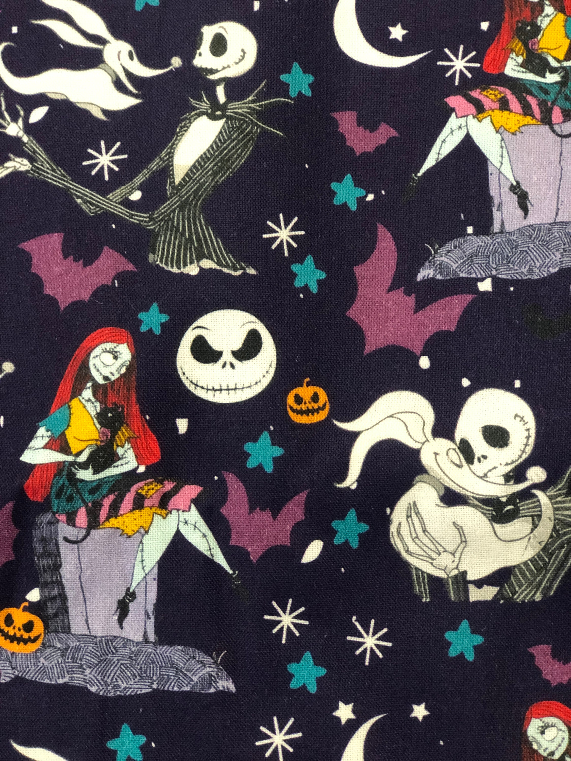 Nightmare Before Christmas 100% Cotton Fabric by the Yard | Etsy