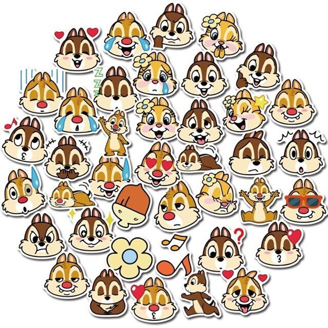 Disney Chip and Dale Stickers Pack Water Resistant Laptop Stickers ...