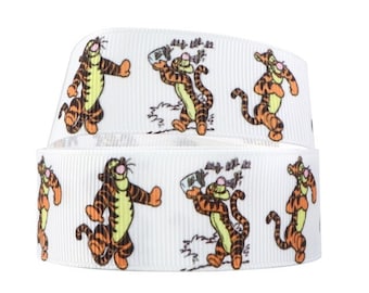 Disney Tigger Ribbon 3/8" High Quality Grosgrain Ribbon By The Yard Winnie the Pooh Ribbon