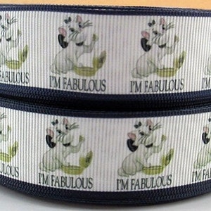 Disney Aristocats Ribbon 1"High Quality Grosgrain Ribbon | By The Yard Disney Cats Marie I'm Fabulous