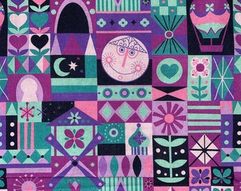 It’s a Small World 100% Cotton Fabric by the Yard Disney World Disneyland Attraction