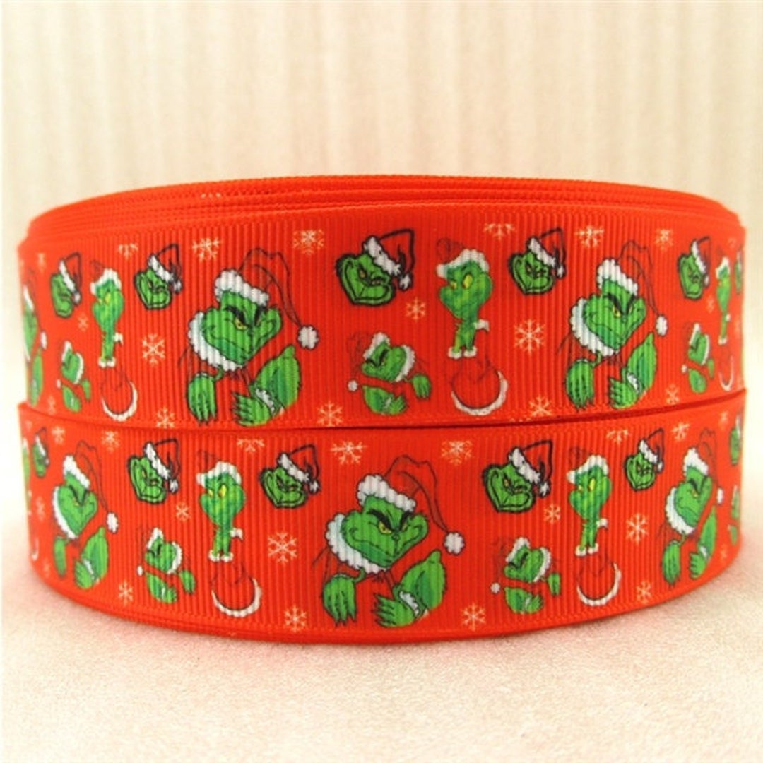 The Grinch Christmas Ribbon 1 High Quality Grosgrain Etsy