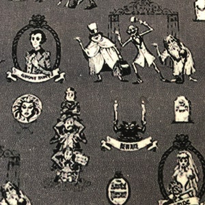 Haunted Mansion Fabric 100% Cotton Fabric by the Yard Disney PLEASE READ DESCRIPTION