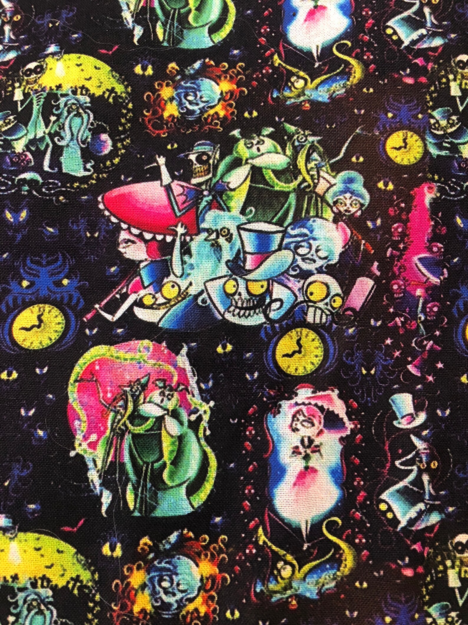 Haunted Mansion 100 Cotton Fabric by the Yard Disney