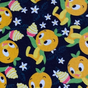 Disney Orange Bird Fabric 100% Cotton Fabric By the Yard Disney Magic Kingdom Adventureland Florida Mascot