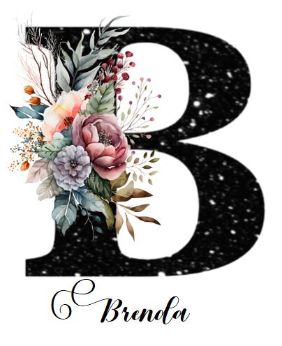 Black Glitter Monogram Alphabet Transparent Png's Sublimation Letters ...
