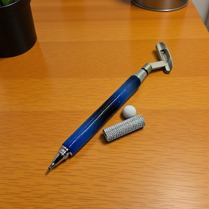Golf Pen Putter in Chrome, Gift for Dad, Father's Day, Son, Handmade