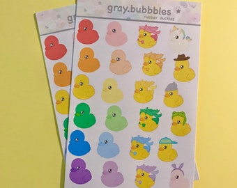 Rubber duckies (stickers)