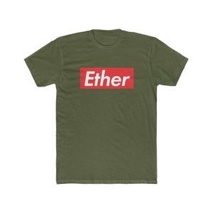 Ethereum | Men&#39;s Crypto Ether Tshirt | Soft Premium Cotton Shirt | ETH