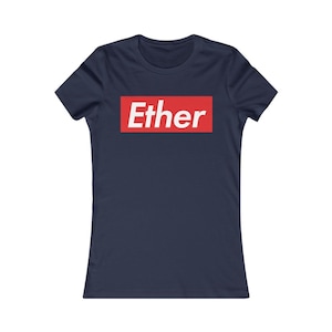 Ethereum Women&#39;s Crypto Tshirt | Soft Premium Cotton Shirt | Ether ETH