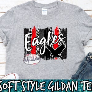 Red Eagles Shirt, Soft T-Shirt, Eagles Spirit Shirt, Back to School, Teacher Gift, Cute Shirt, Team Eagles, Cute Girls Shirt