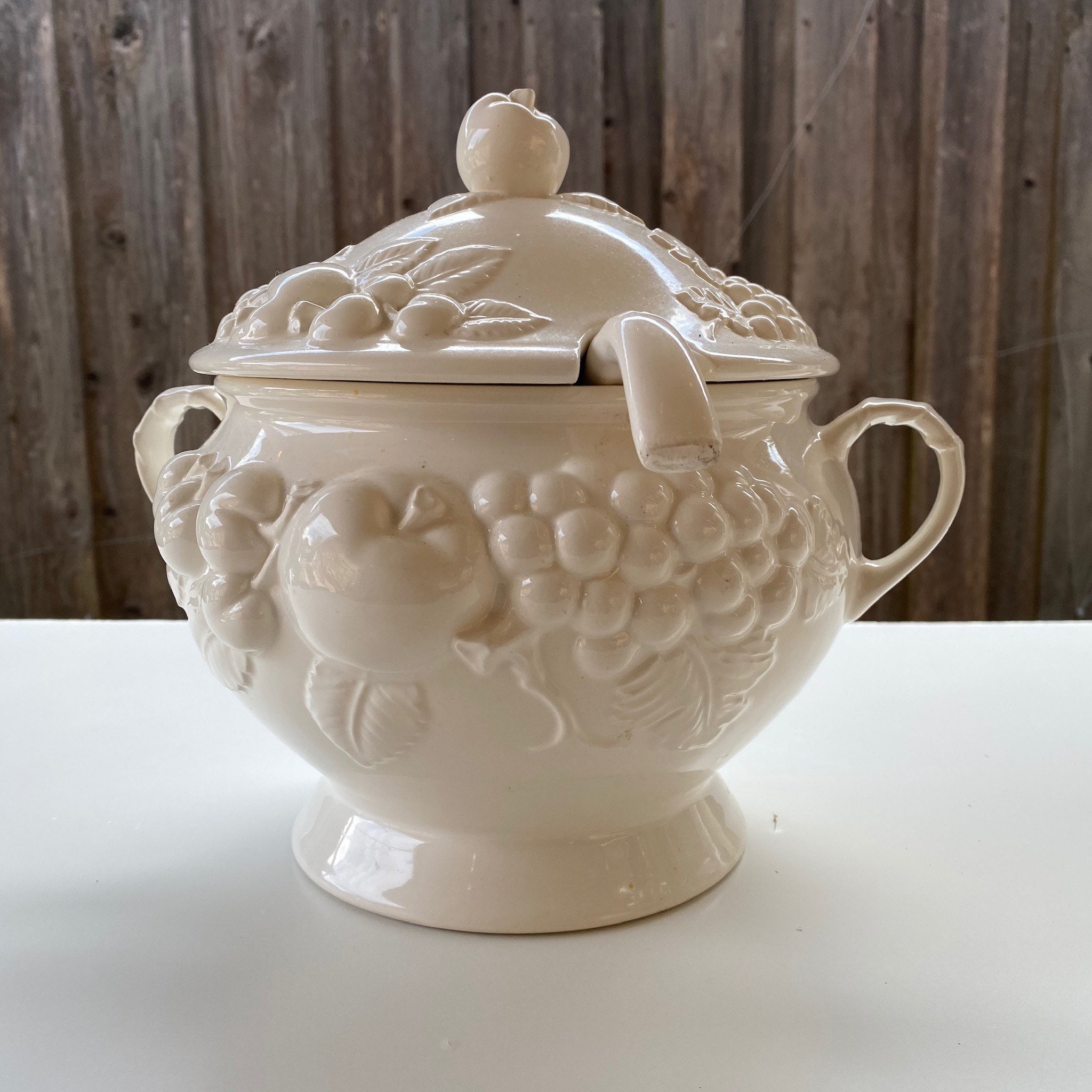 Vintage Signature White Soup Tureen and Lid With Ladle Etsy Canada